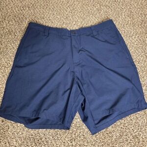 Banana Republic Shorts Mens 40 Blue Chino Stretch Elastic Waist Casual Summer